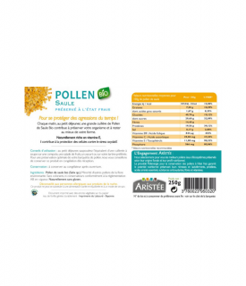 Pollen saule - bio aristée 250G