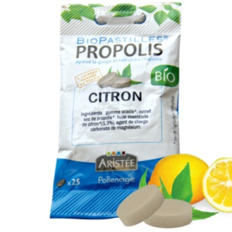 Biopastilles au Propolis, Citron BIO